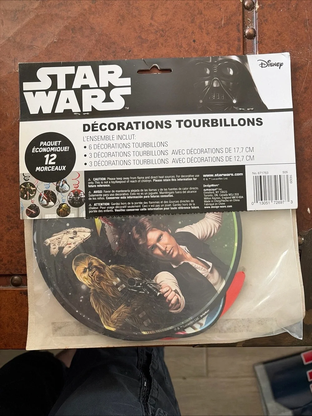 3 for $15 Star Wars Party Swirl Decorations - Black, Red, Blue
